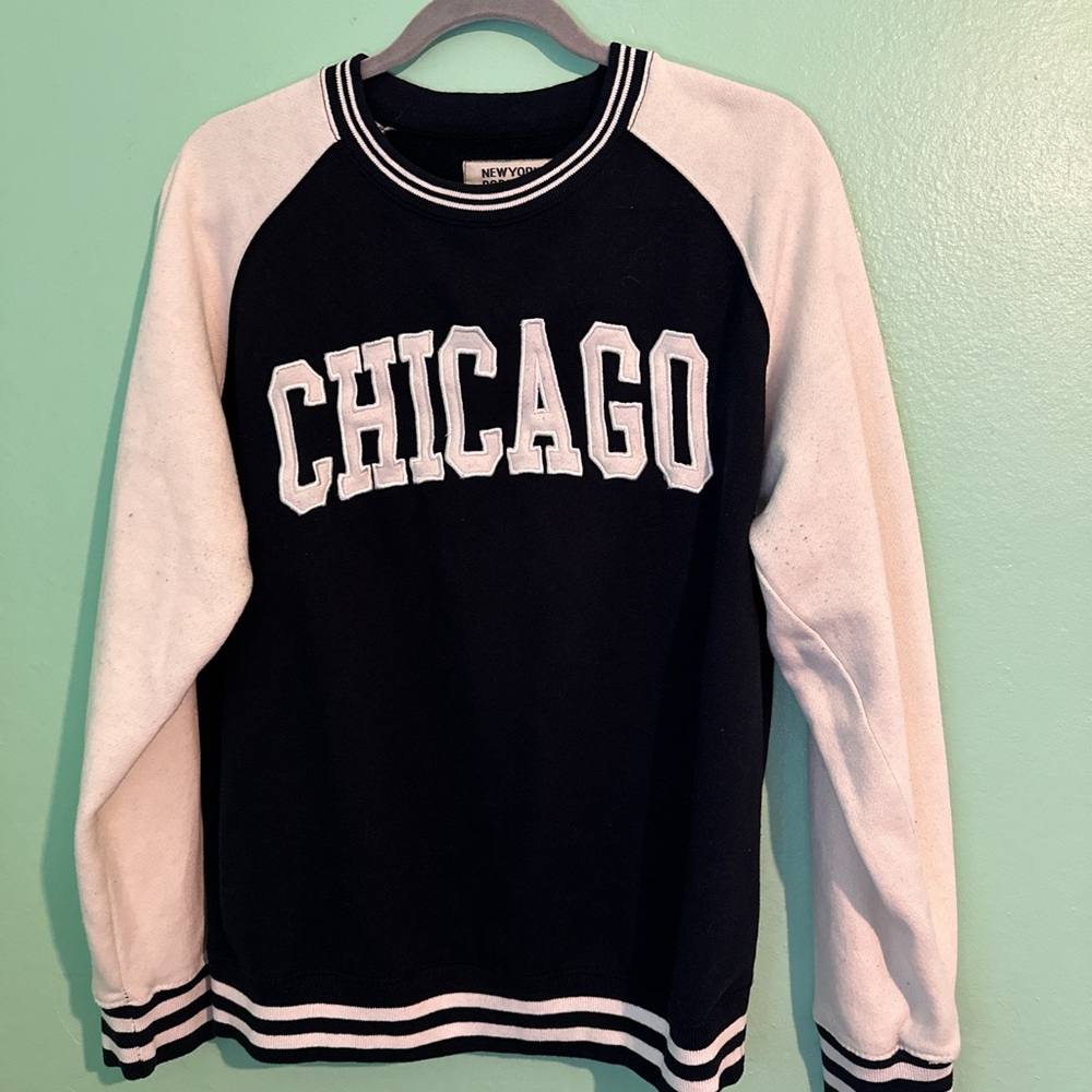 Large black & white Chicago sweatshirt